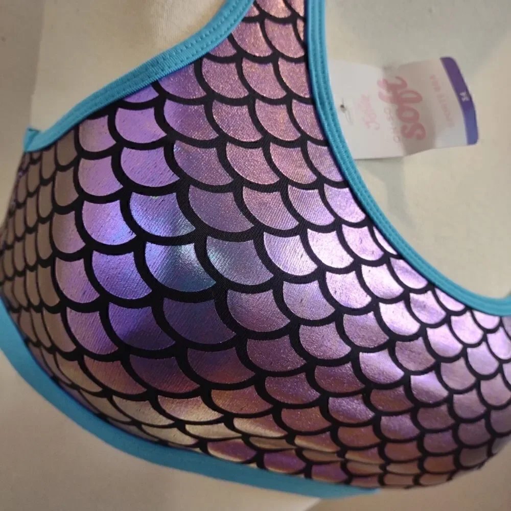 👍 Mermaid Spots Bra Large Girls XS Women's. K1